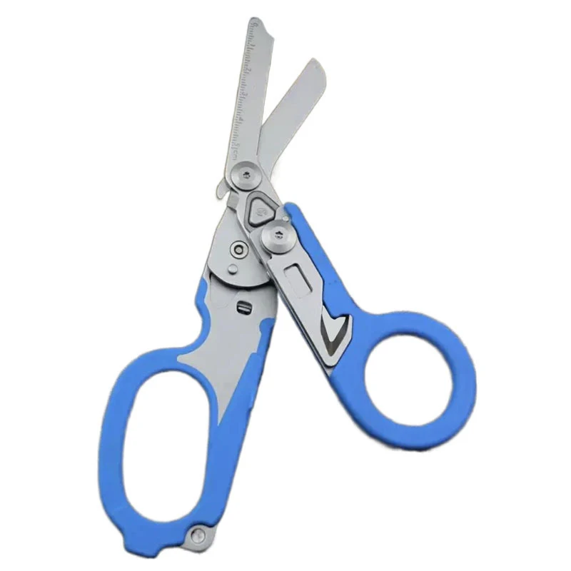 SIVI Outdoor Stainless Steel Multi-function Tactical Medical Survival Foldable Retractable Emergency Medical Scissors