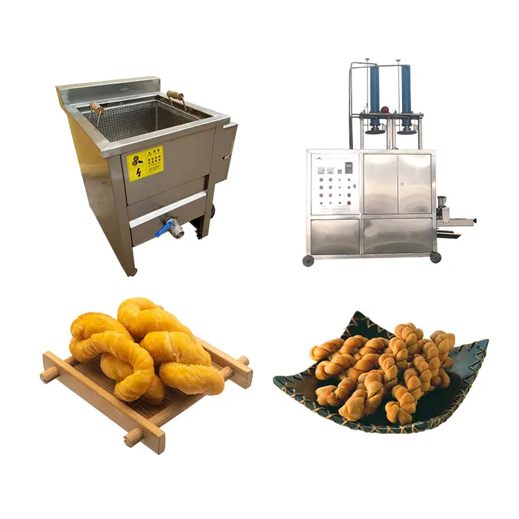 china supplier soft pretzel maker vacuum frying machine fried dough twist machine price