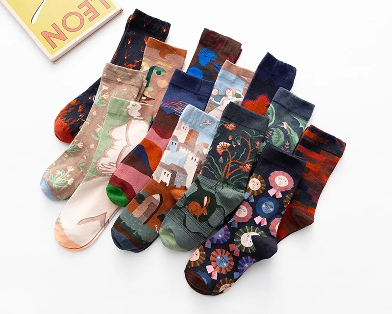 Various Designs Skate Board Socks New Arrival Autumn Winter Men Hip Hop Socks Soft Cotton Men Crew Socks