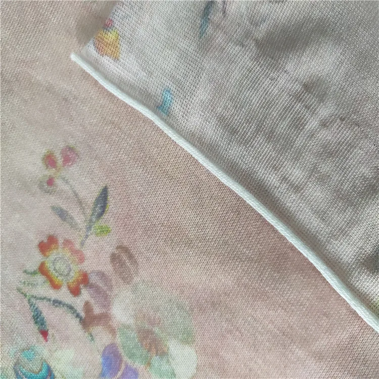 
Wholesale Custom Printed 100% Cotton Material Printing Floral Jersey Fabric 