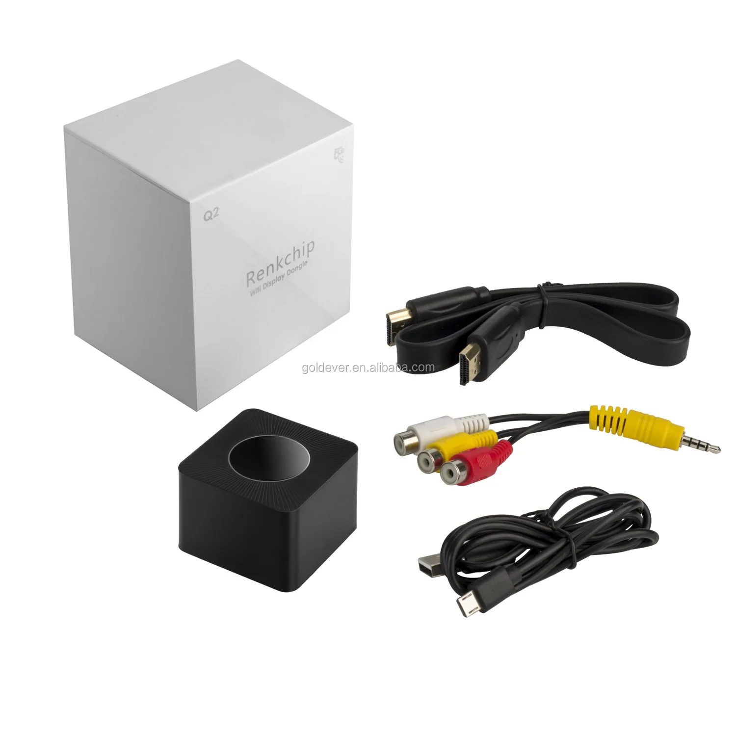 Q2  factory Wireless STREAMING MEDIA PLAYER 2.4G 5G Dual Channel WiFi Display Dongle