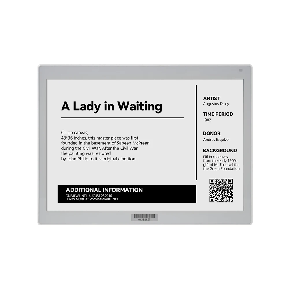 E Ink дисплей большой электронный полка этикетка ценник Wifi цифровой офисный
