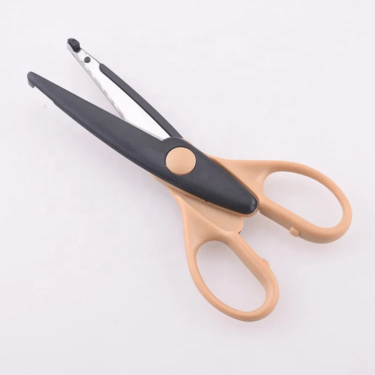 Custom Logo Plastic ABS Handle Scissors Sharp Office Stainless Stationery Student Paper Craft Scissors