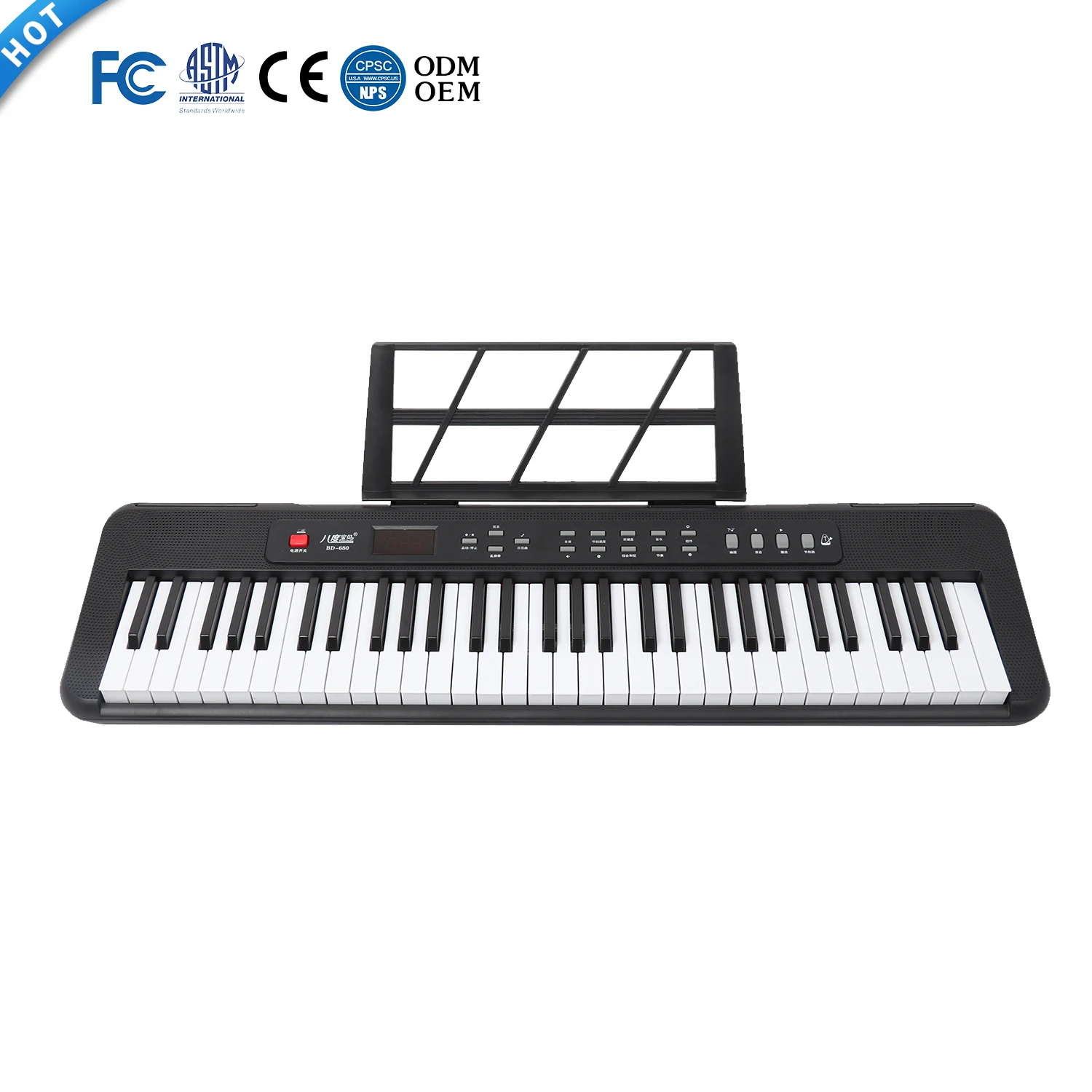 High Quality Standard 61-Keys Electronic Piano Synthesizer Teclados Electronic Organ keyboard Musical Instrument For Beginners