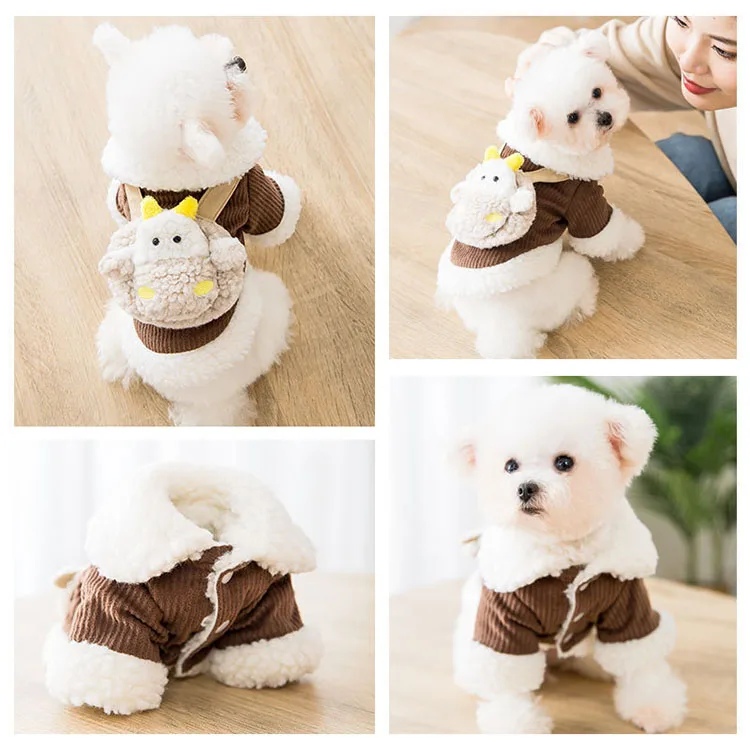 Wholesale China Luxury Autumn And Winter Cute Warm Cotton Pet Dogs Accessories and Clothing
