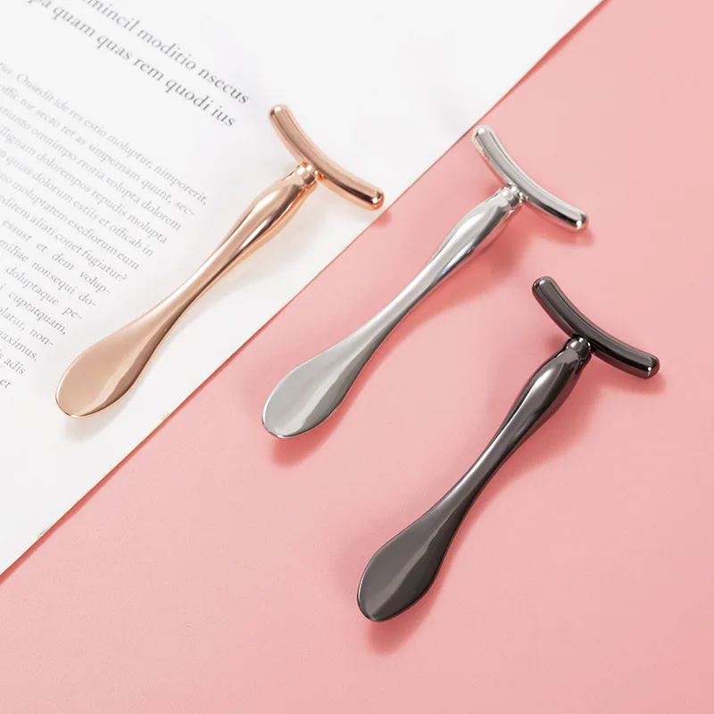 T-Shaped Reduce Dark Circles & Puffiness Facial Massage Tool Eye Cream Applicator Massage Stick Eye Serum Roller Ball