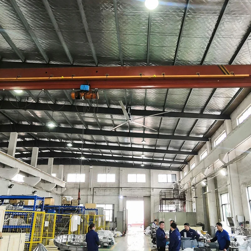  Большой энергосберегающий вентилятор HVLS 24 фута 7 3 м большой промышленный потолочный для гаражной