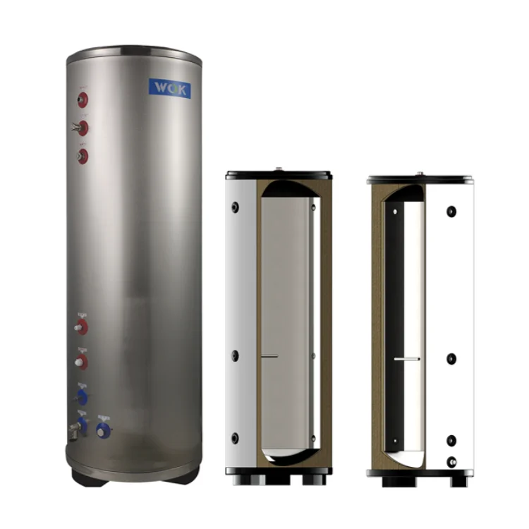 WOK Heat pump tanks Domestic hot water storage with coil heaters Buffer tanks  800L 1000L volume Heat pump tanks