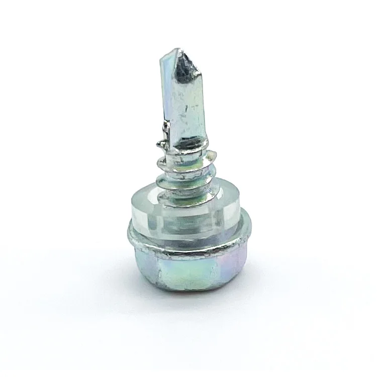 Zinc Plated Hex Washer Head Self Drilling Screw Roofing Screw With EPDM Washer