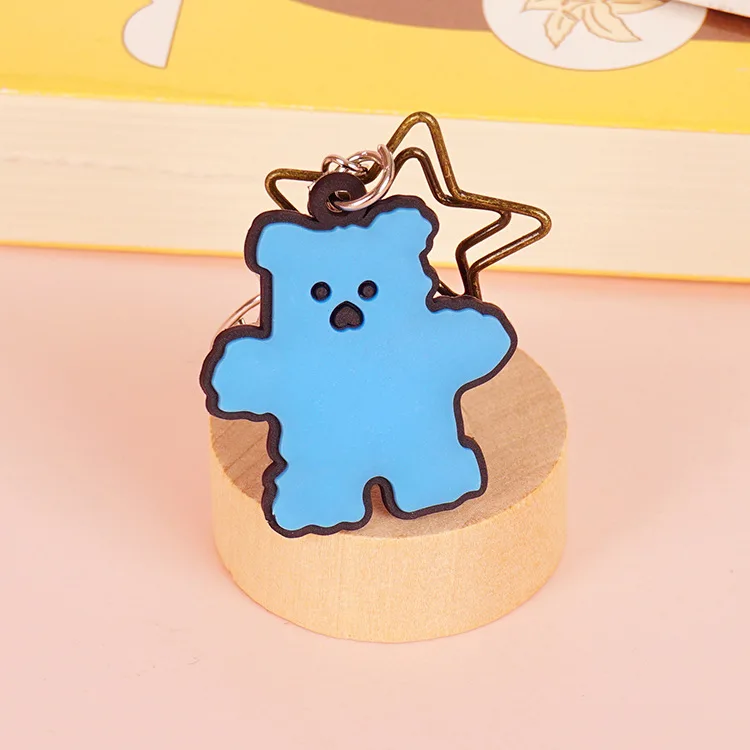 3D PVC kawaii cute cartoon keyring key chain ring pikachu character pvc rubber keychain