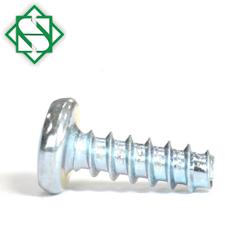 Blue White Zick Finish Binidng Head Triangle Drive TR Thread Forming Screws