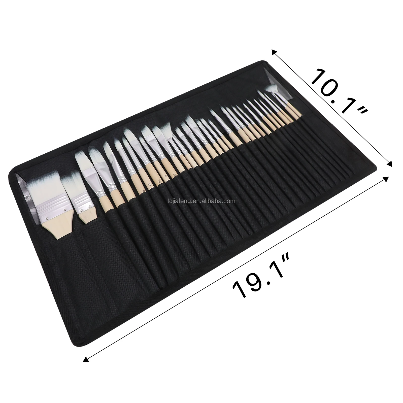 Artecho 32pcs Acrylic Paint Brushes Set with bag Professional  Artist Paintbrushes for Acrylic Watercolor Oil Painting