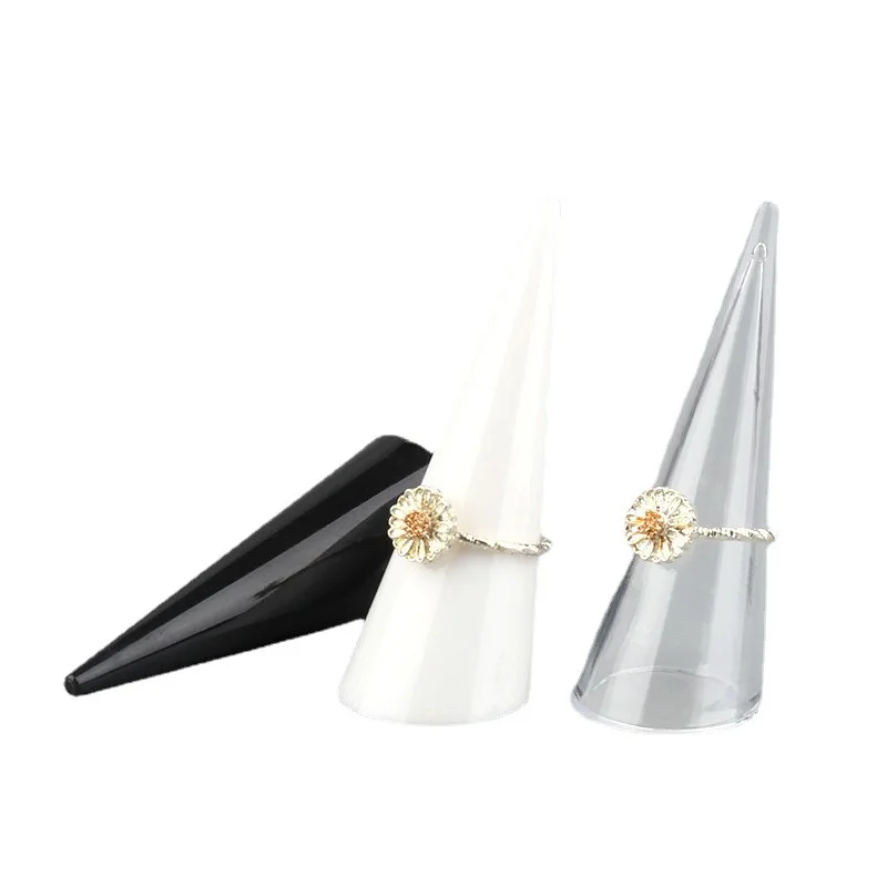 Tapered acrylic display frame ring frame jewelry shelf jewelry display props ring tip finger ring holder