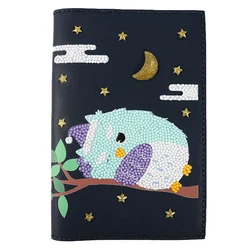 5D DIY Handmade PU Leather Sewing Diamond Painting Magic Notebook Special Shape Arts Kids Kits Toys Gift For Kids Adults