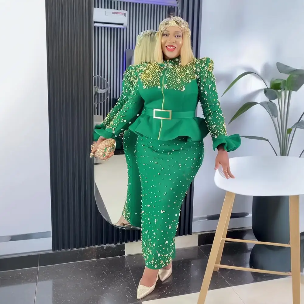 New Design africa clothing Turkish Design african women dress Luxurious Rhine Stone african dresses for women clothing