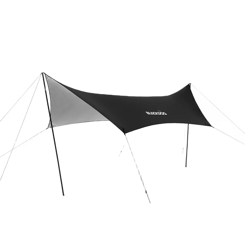 Blackdog Flysheet 6-8 Person Big Tent Waterproof Lightweight Family Large Outdoor Tent Black Dog Camping