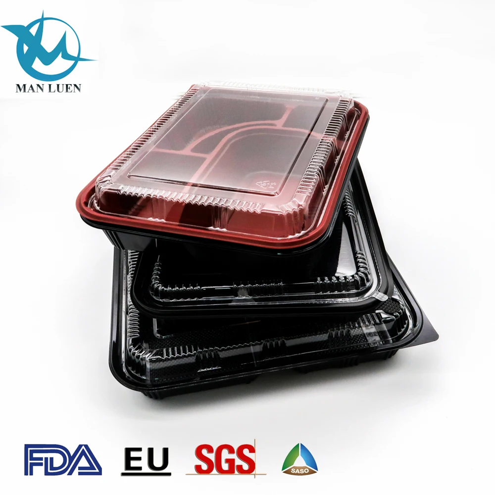Disposable Microwaveable Black Plastic Food Container