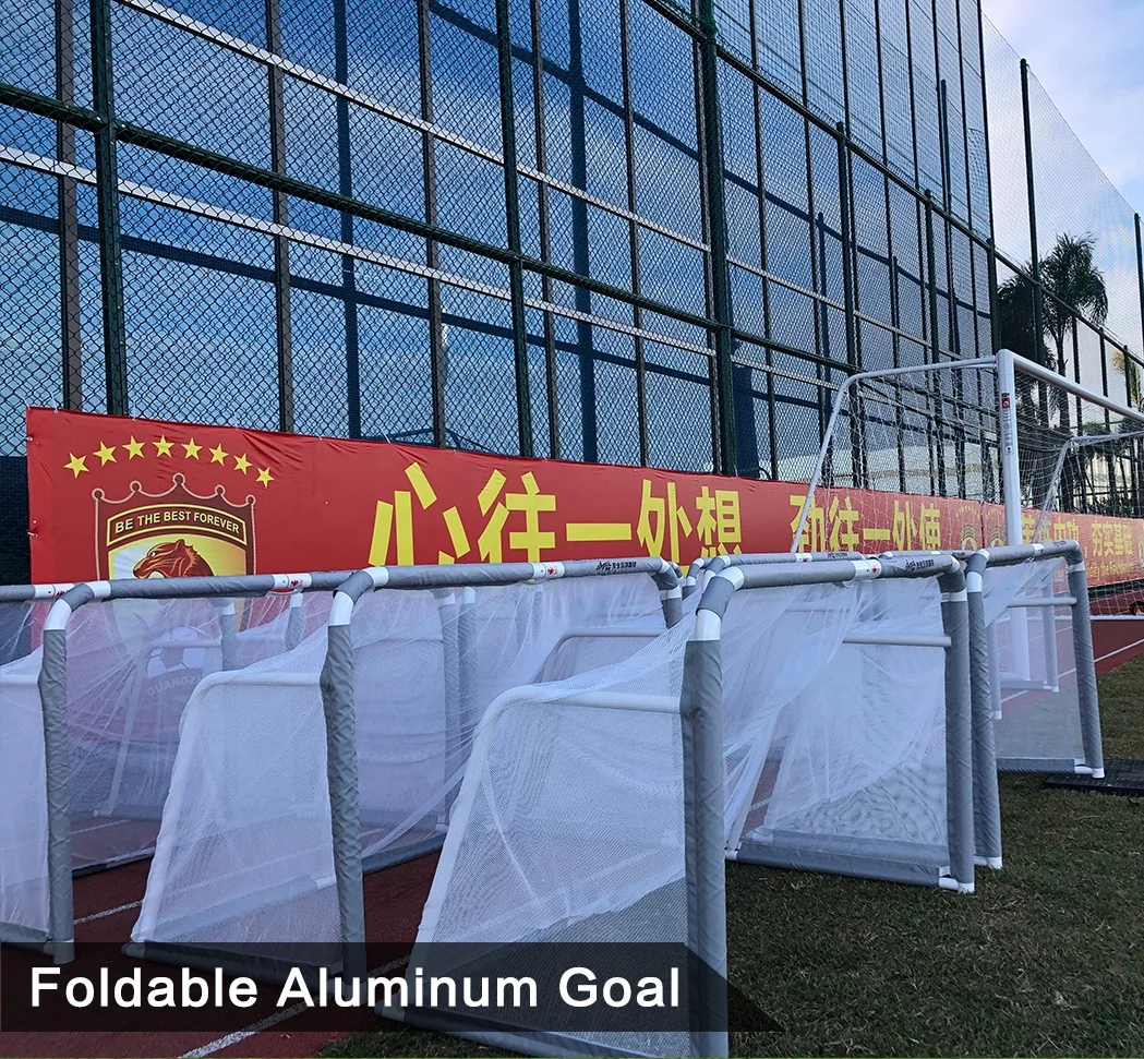 lightweight foldable aluminum metal soccer goal post for soccer training soccer training kit