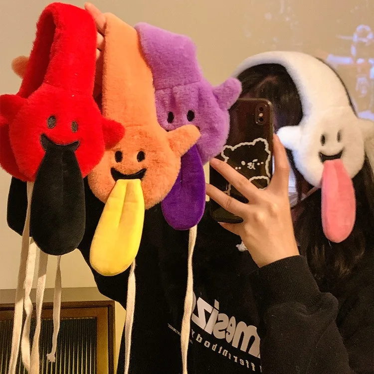 FF3244 Funny Cartoon Soft Cozy Ear Muffs Warmer Halloween Costume Fluffy Packable Windproof Warm Winter Earmuffs Headband