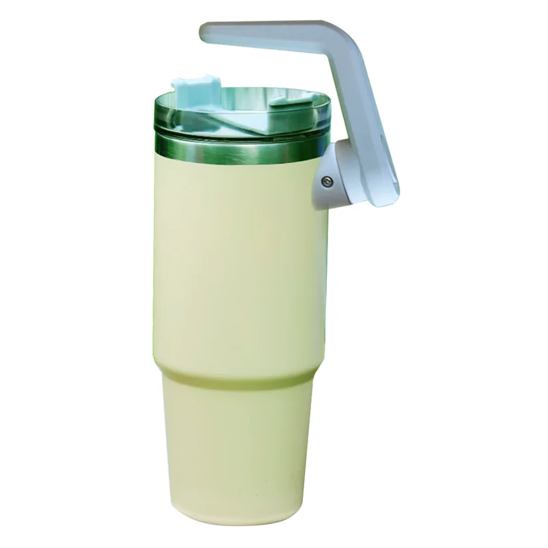 Rotatable Handle  Water Iced Tea Coffee Mug Cup Iced Tea Coffee  Large Sports Water Bottle Vacuum Insulated Bottle insulated