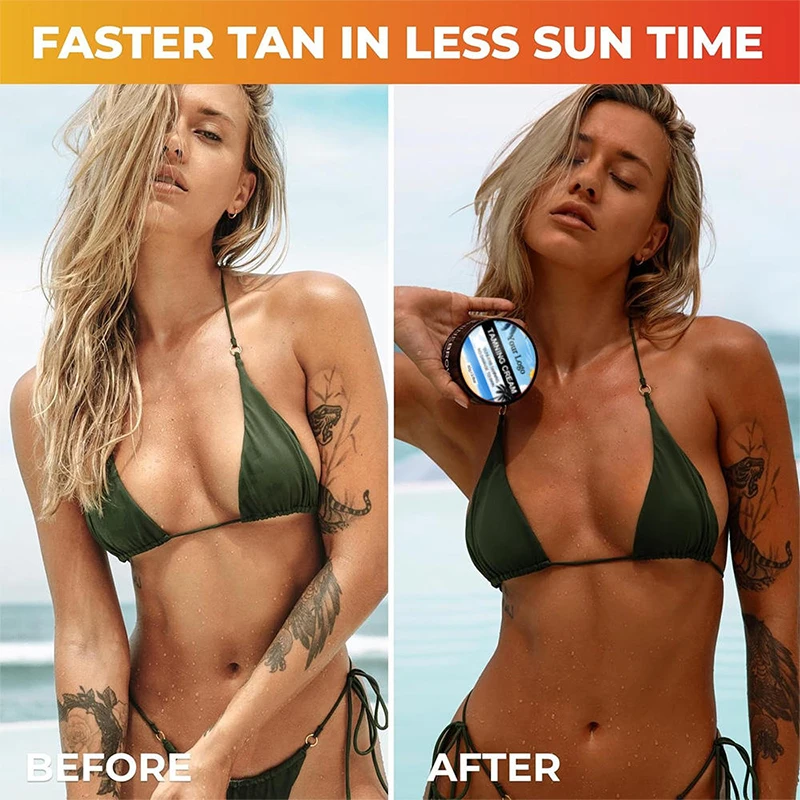 Private Label tanning creams Manufacturer Natural 3 Hours Instant Dark Self Tanner Sunless tanning cream customized