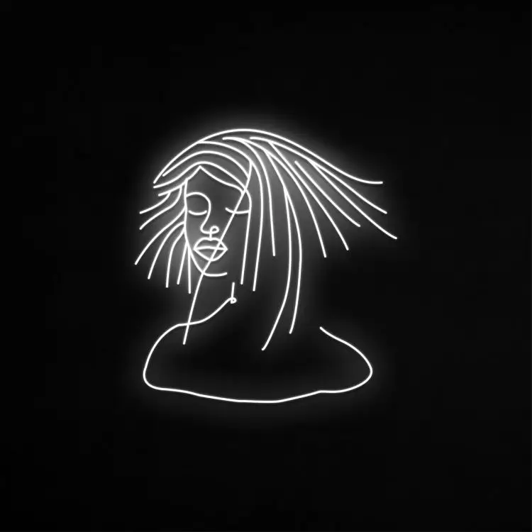 12v sign custom indoor space hair shape led neon sign for advertising shops