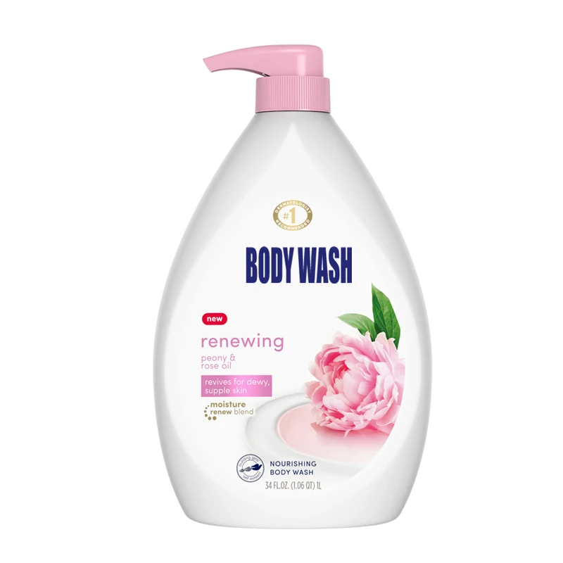 Factory New Custom Exfoliate Whitening Shower Peach Blossom Moisturizing Fragrance Sweet Shower Gel Bath Body Wash Custom