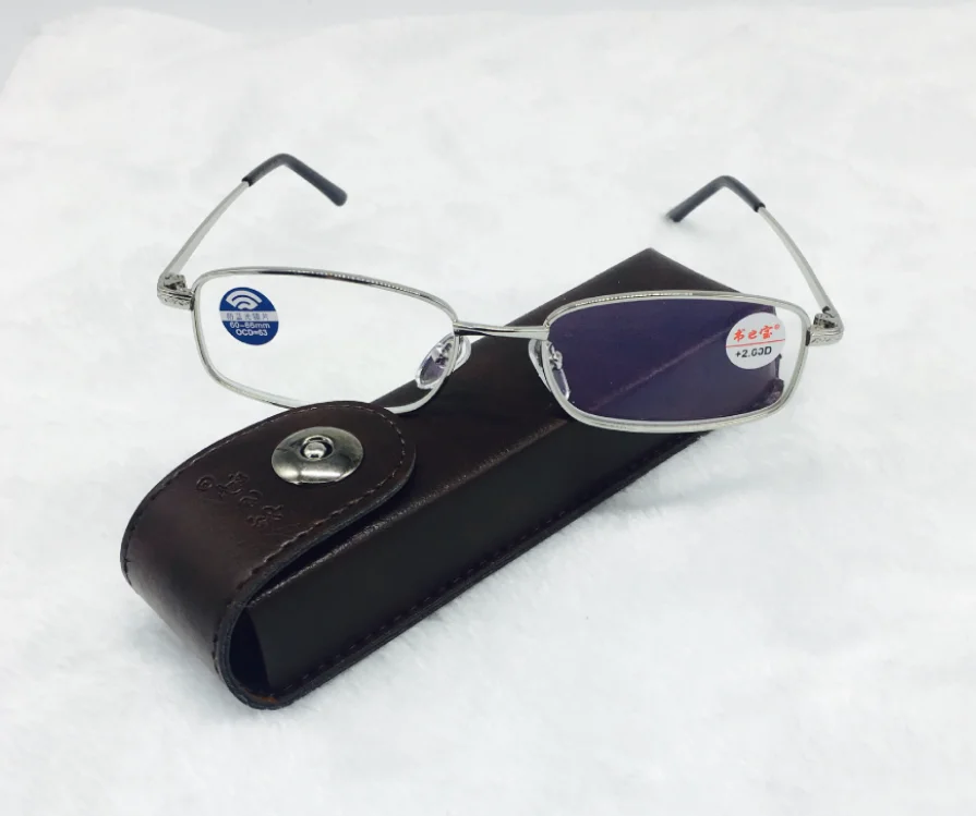 Blu-ray Reading Glasses Reading Mobile Newspaper Special Presbyopia Glasses Metal Frame Hyperopia Glasses