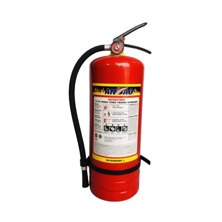 EN3-7 & CE & ISO 9001 Standard 6KG Portable Dry Powder Fire Extinguisher High quality ABC extinguisher