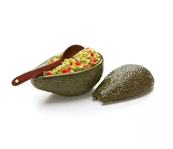 Guacamole Bowl with Spoon Great for serving Homemade Guacamole Avocado Dip Guacamole Serving Tray
