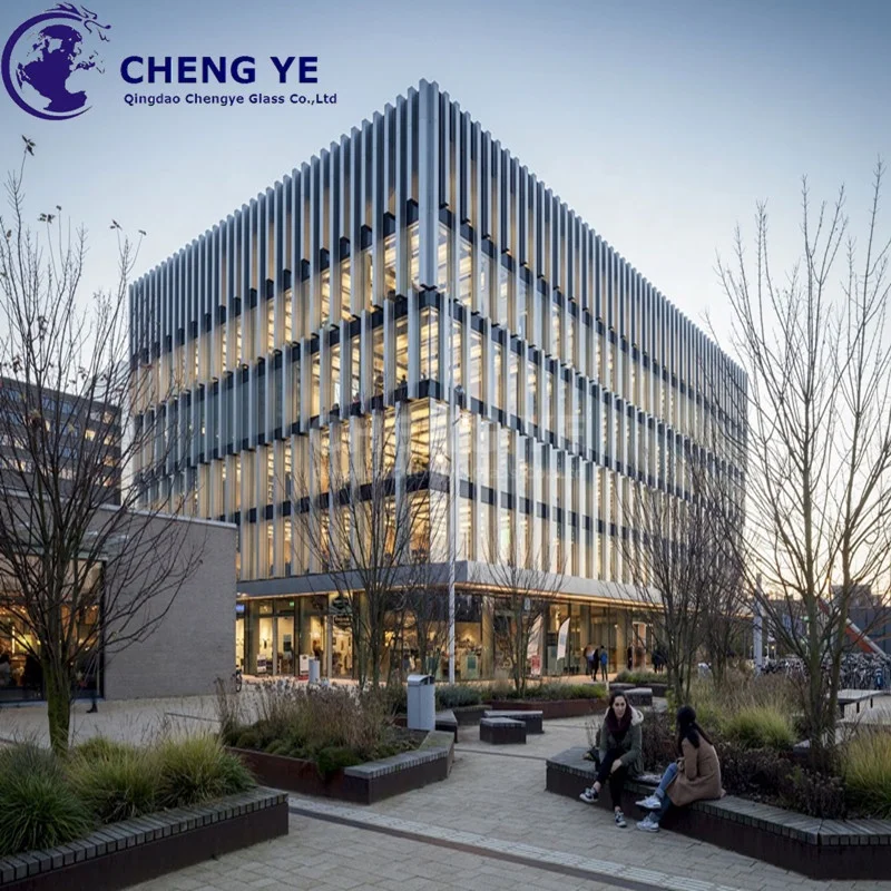 Cost Per Square Metre Folding Exterior Office Partition Building Aluminium Frame Price Glass Curtain Walls