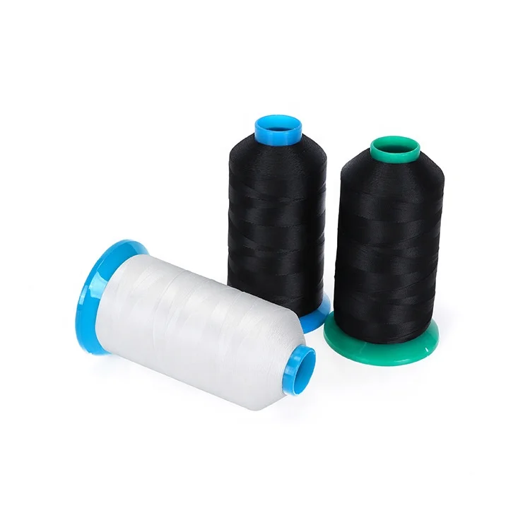 Заводская поставка высокопрочных 210D/2ply 100% полиэфирных ниток для шитья с витой многонитевой нитью