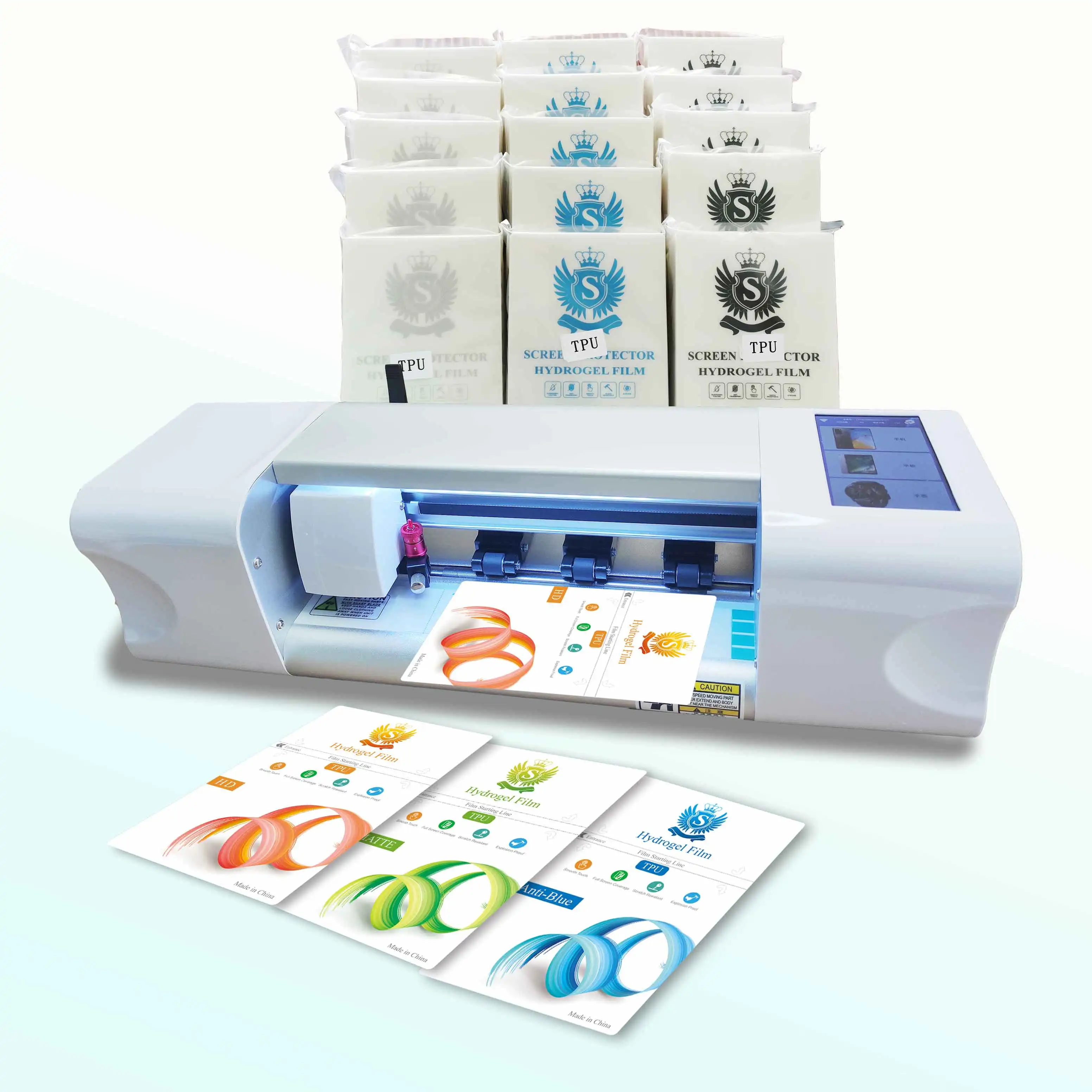 2023 CUT8 Automatic Mini Cutter Plotter Mobile Phone Hydrogel Nano Liquid Screen 9d No Glass Protector Film Making Cutting