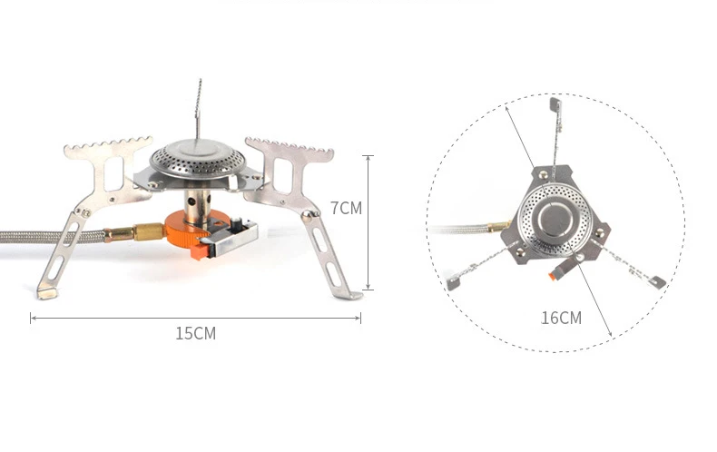 Hot selling Products Outdoor camping split gas stove flat gas tank stove simple fire stove