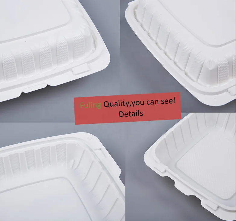 microwave safe takeaway rectangular restaurant food containers factory ,3 compartment plastic disposable food containers