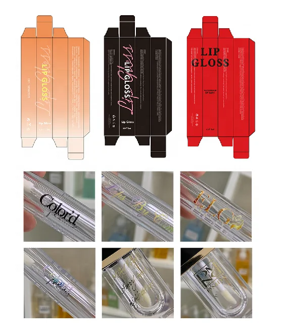 Lip Gloss  Wholesale Vegan Fruit Kids Lipgloss Custom Lip Plumper Glossy Cute Clear Lip Gloss