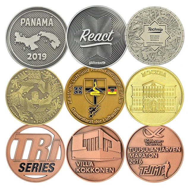 Stamping Dies Custom Commemorative Challenge Souvenir Coin Metal Blank Coins For Engraving