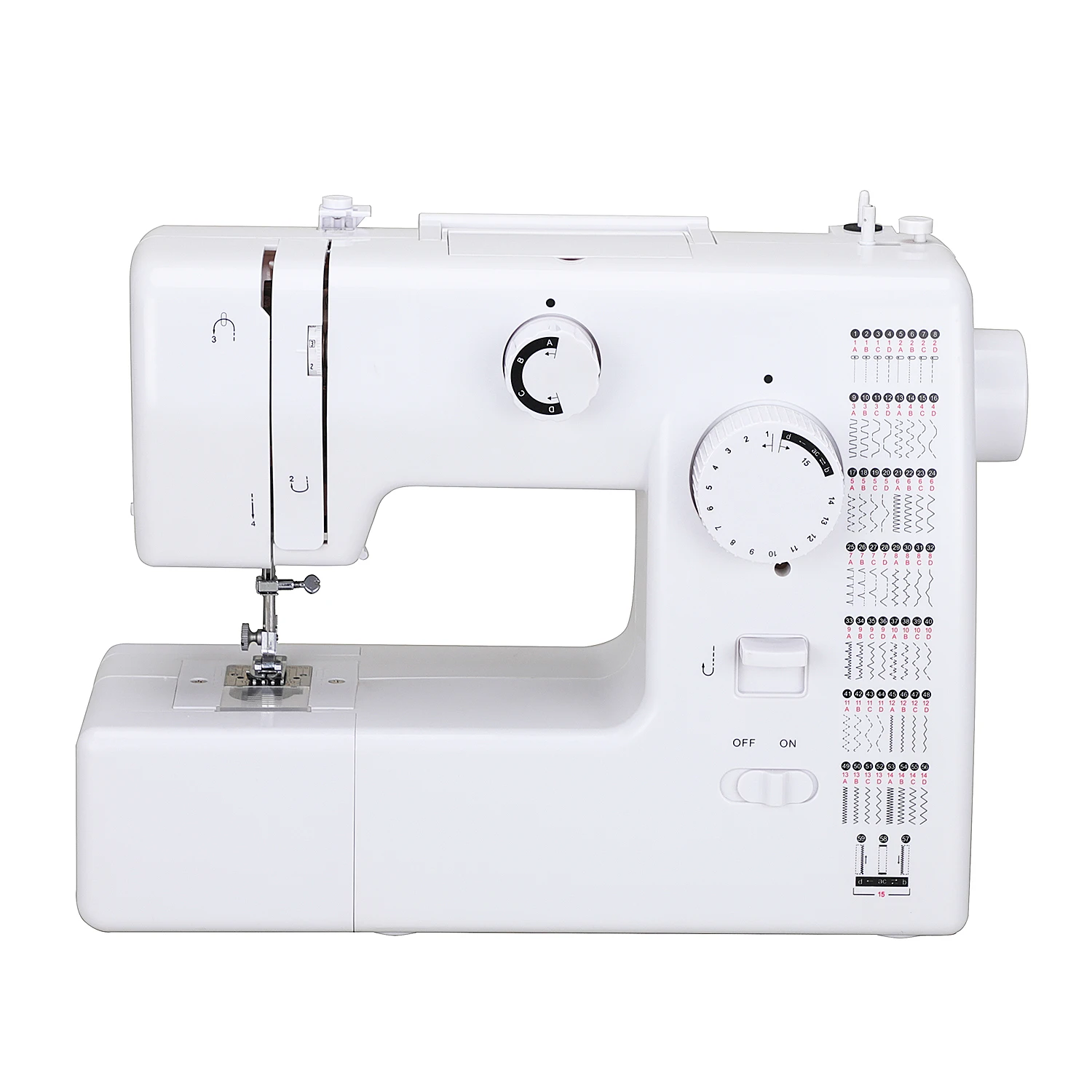 huafeng FHSM-705 59 stitch pattern mini sewing machine household easy