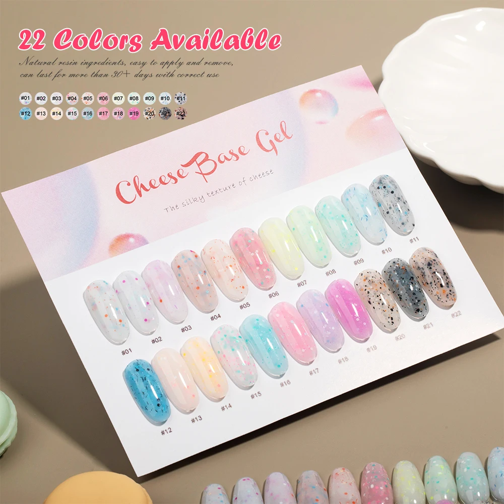 2024 Hot Sale Cheese Base Gel Bulk Wholesale Rubber Base Gel Uv Gel Nail Polish Salon Supplier