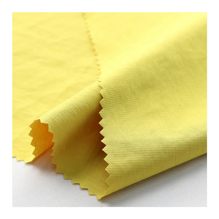 Cotton feeling ripstop polyester/nylon fabric for clothes waterproof