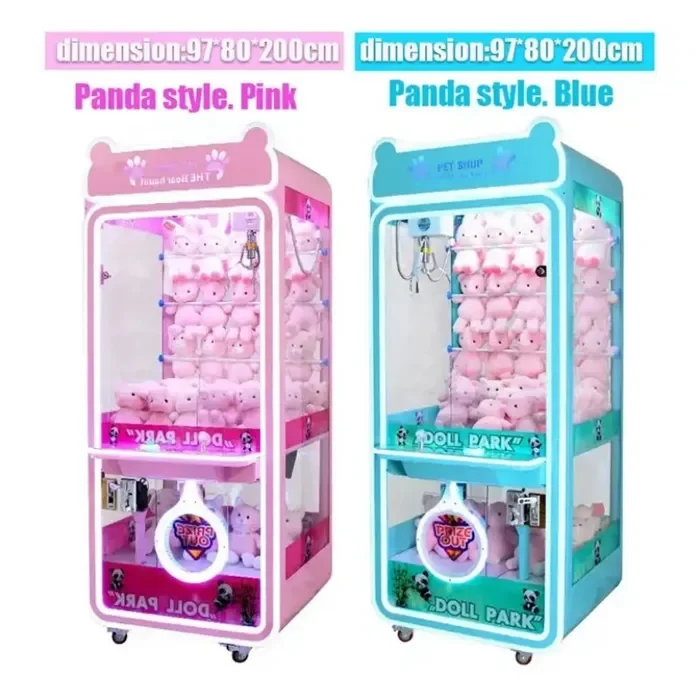 Funpark High Quality Wooden Plush Kid-Friendly Doll Houses Coin-Operated Claw Crane Toy Machine Amusement Game 6+ Years Board