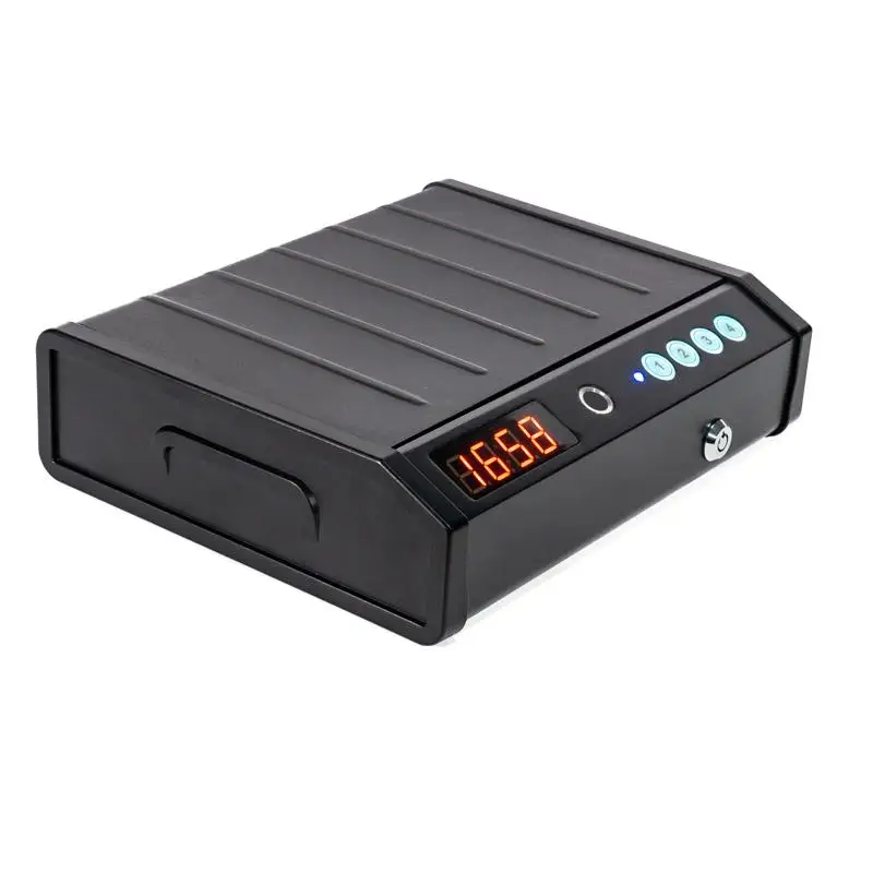 Digital smart under bed gun safes jewelry watches ID Card safe underdesk gun safe with fingerprint lock