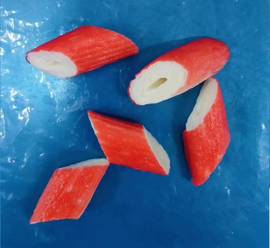 High Quality Filament style  Frozen Surimi crab chunks or flakes for salads, pizza, sushi  etc.export from factory To buyers