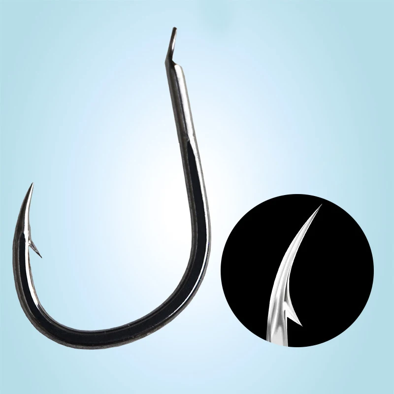River Lake carbon steel barbed fishing hooks customized river lake 100 pcs fish Barbed Hook hooks box