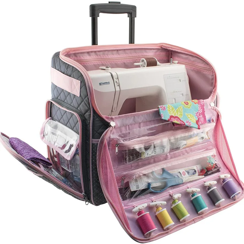  Custom Design Sewing Machine Storage Case Trolley Bag with