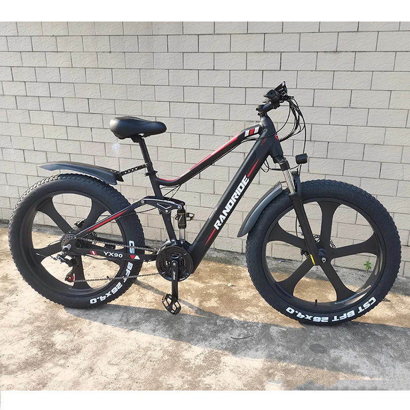RANDRIDE 48 В Электрический велосипед дропшиппинг Ebike 1000 Вт Ретро E Fat Bike рамка из сплава Desert EMTB CST 26*4 0 шины