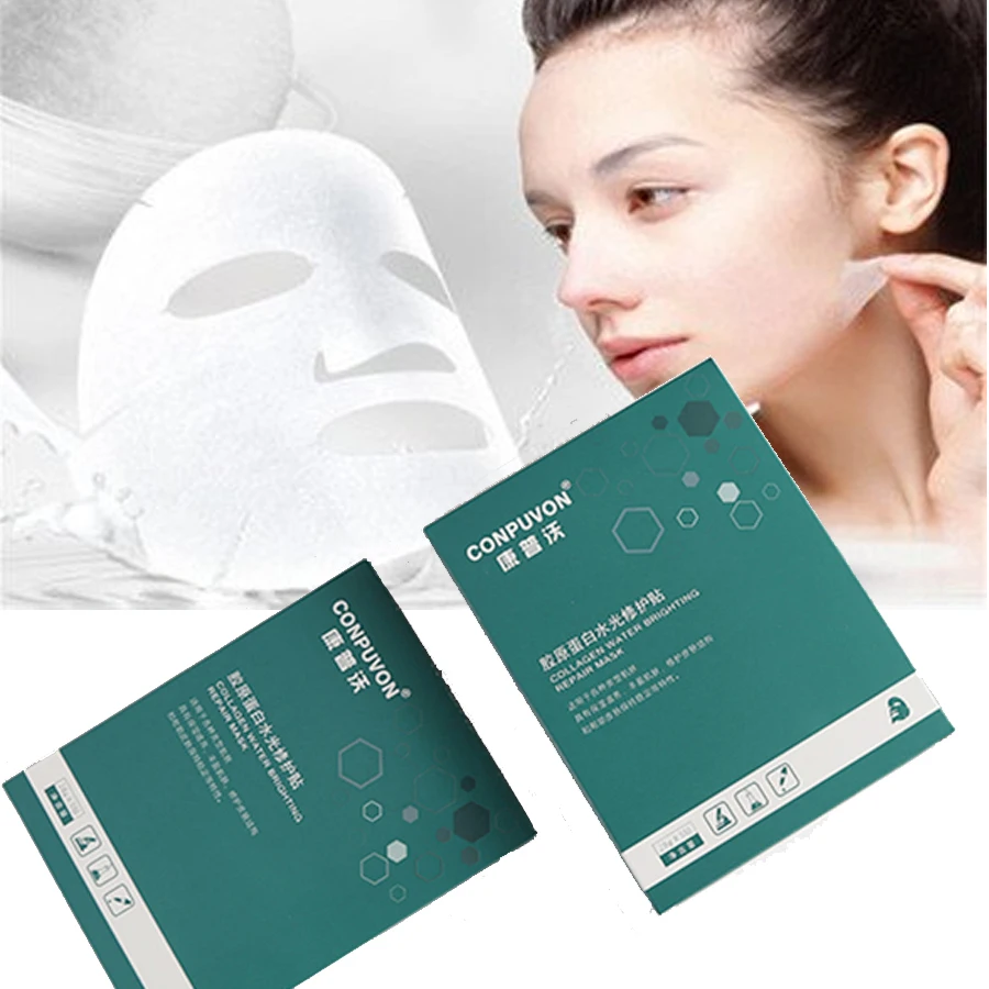 Красота питательная против морщин Гиалуроновая кислота Чистый гель коллаген одноразовая маска для лица Корея