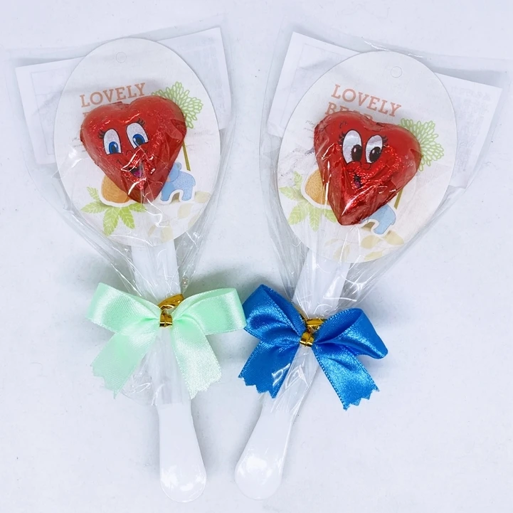 HEART WINK CHOCOLATE LOLLIPOP STICK CHOCO