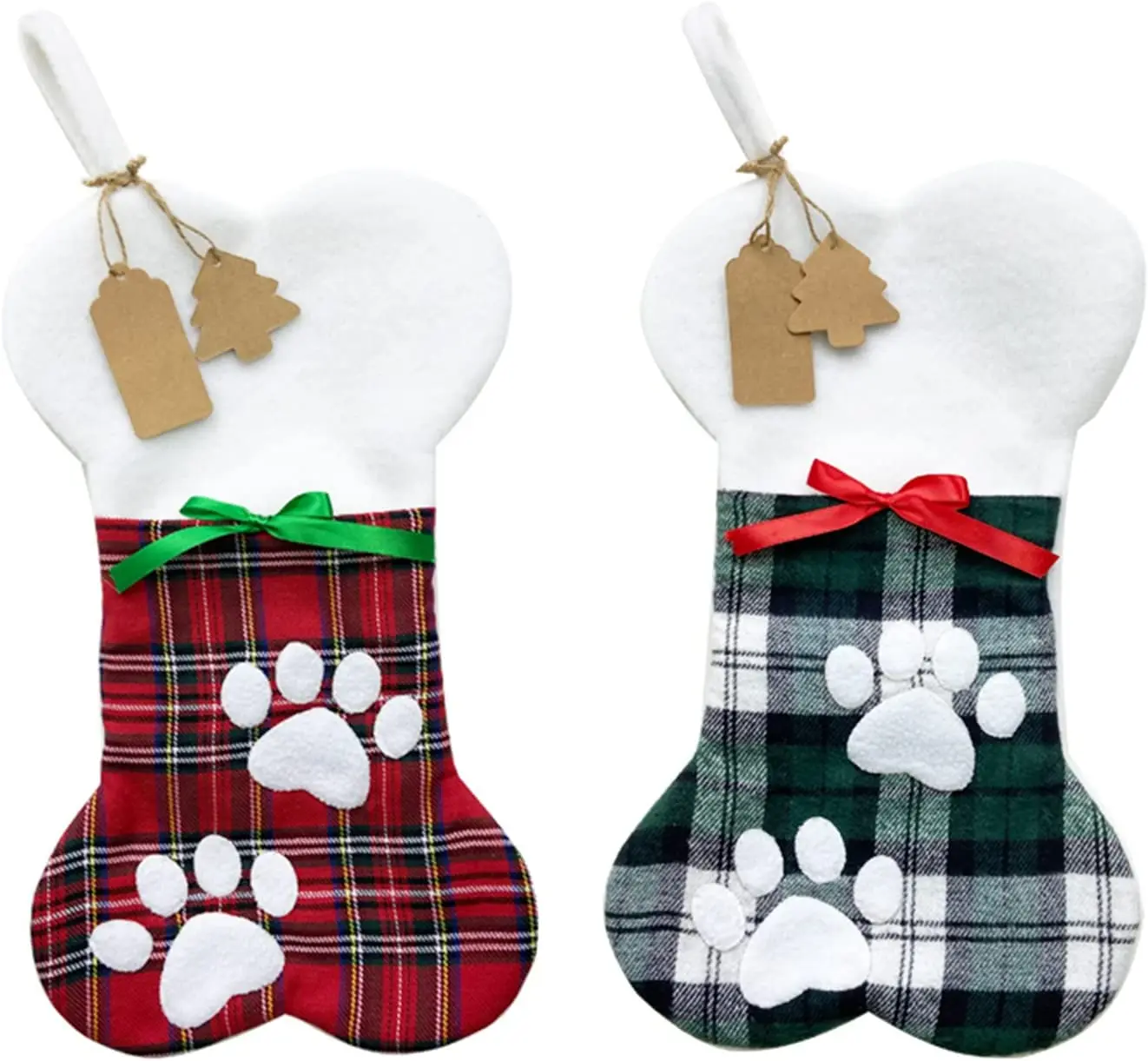 Самые популярные носки для собак yanyi, рождественские носки в клетку, рождественские украшения, подарок, новогодний декор