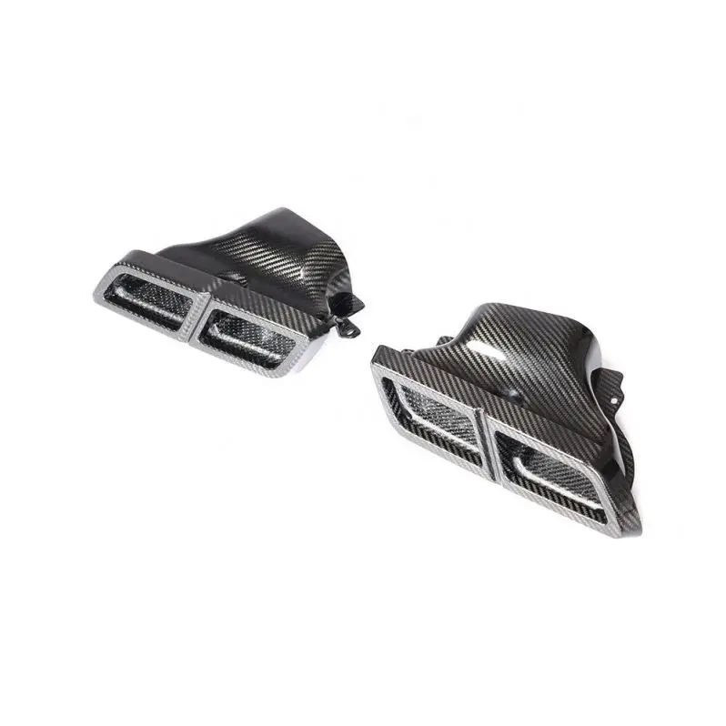 Универсальный выхлопной глушитель из углеродного волокна класса C, Класс E, класс S, наконечники для Mercedes Benz W205, W204, W222, W218, S63, S65 AMG